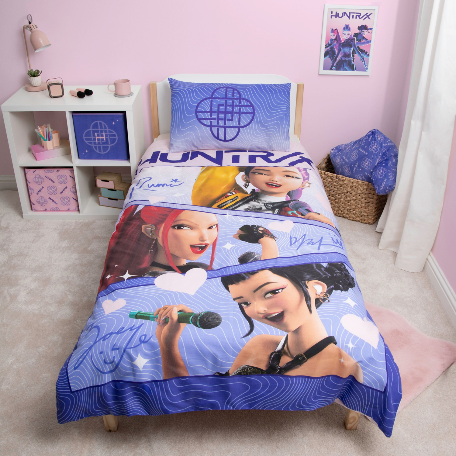 George Pink & Purple K-Pop Demon Hunters Duvet Set