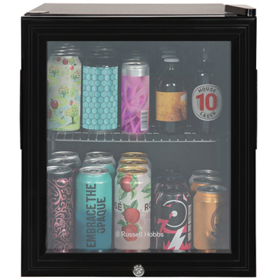 Russell Hobbs RHGWC1BCLCK 12 Bottle Lockable Wine Cooler, Black