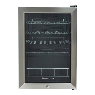 George Russell Hobbs RHGWC4SS-LCK 20 Bottle Lockable Wine Cooler, Stainless Steel - Silver