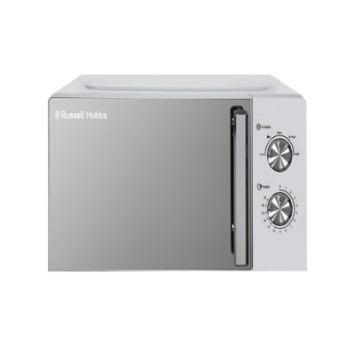 George Silver Russell Hobbs RHMM719 Compact, Manual Microwave 17L - Silver