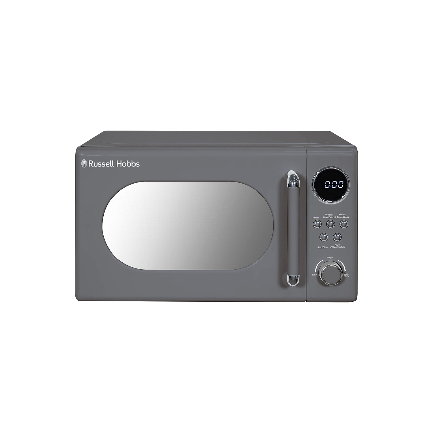 Russell Hobbs Grey Retro 20L Digital Microwave