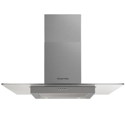 Russell Hobbs RHFGCH901SS 90cm Flat Glass Stainless Steel Cooker Hood
