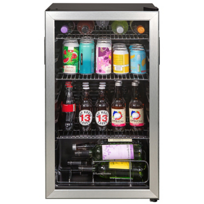 Russell Hobbs Free Standing Drinks Cooler 93L with Temperature Control RH48BC101SS in Grey