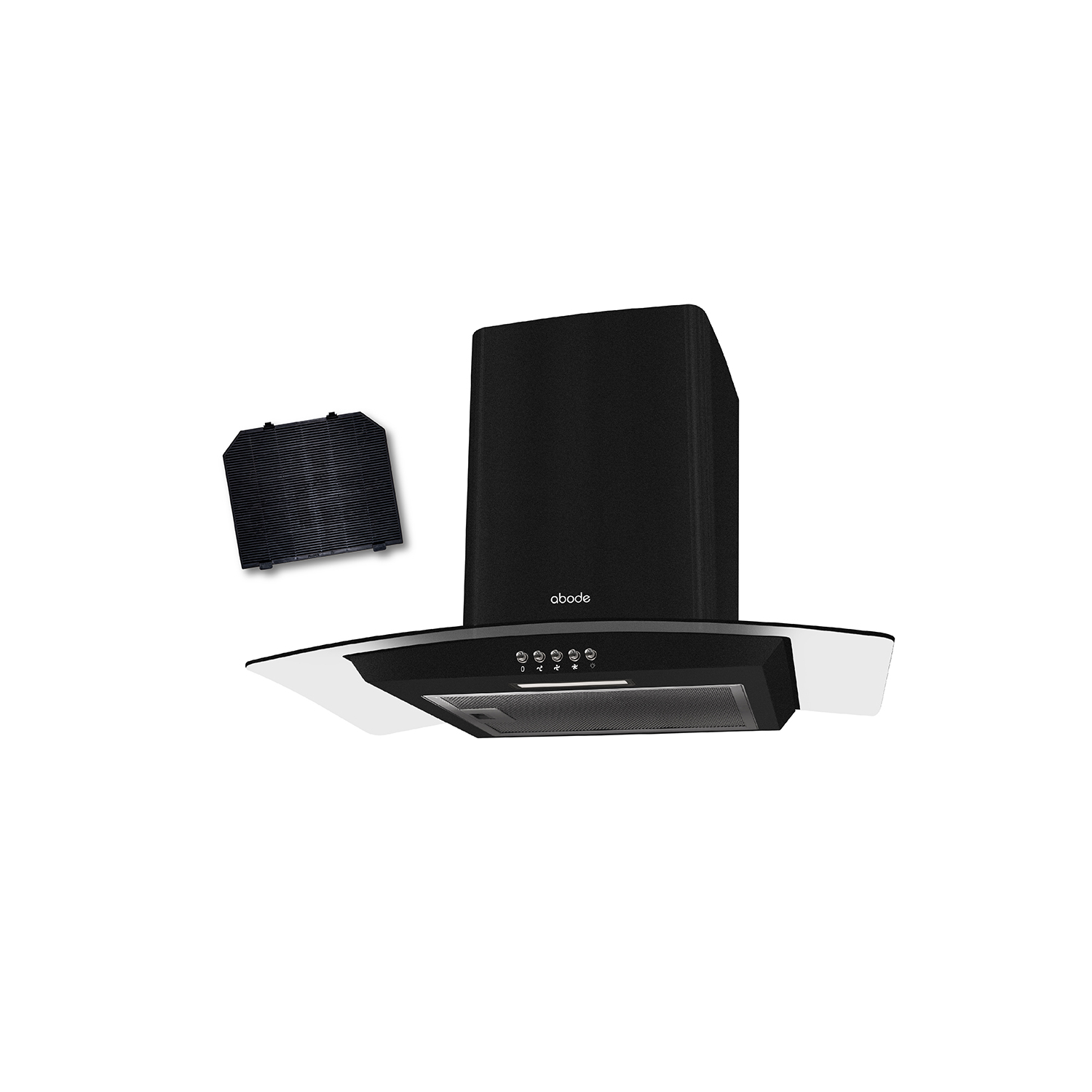 Abode Agch6031b 60cm Curved Glass Cooker Hood - Black - Image 7