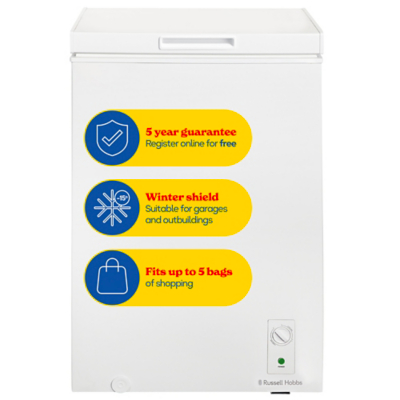 Russell Hobbs RH99CF0E1W Chest Freezer - White - E Rated