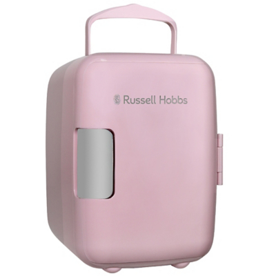 Russell Hobbs 4L Mini Cooler for Makeup, Drinks, Cosmetics in Pink