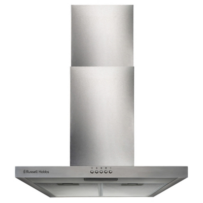 Russell Hobbs RHTCH600B1SS 60cm Chimney Cooker Hood for Ducted/Recirculating Ventilation - Stainless Steel