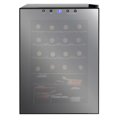 Russell Hobbs Freestanding Bottle Wine Cooler 62L with Touch Control RH20WC201MR in Black