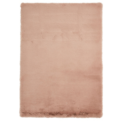 Think Rugs Super Teddy Mink Rectangle 150 x 230cm Polyester Plain Shaggy, Brown