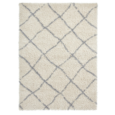 Think Rugs Scandi Berber Cream/Grey Rectangle 080 x 150cm Polypropylene Berber G257, Orange