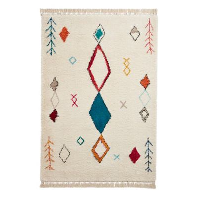 George Multi Think Rugs Boho Shaggy Moroccan Traditional Rug Extra Medium