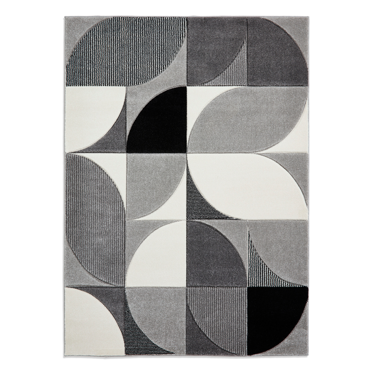 George Black Think Rugs Matrix Modern Hand Carved Rug
