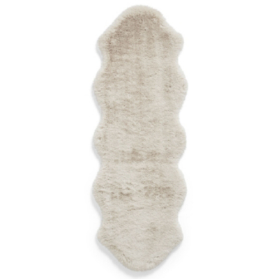 Think Rugs Super Teddy Beige Sheepskin 060 x 180cm Polyester Plain Shaggy Double Sheepskin, Brown
