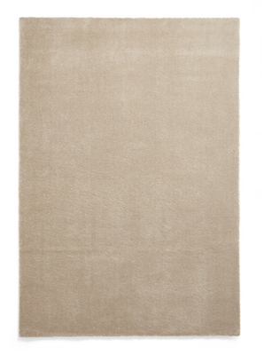 Think Rugs Cove Shaggy Soft Washable Beige Plain Rug | Home | George at ...