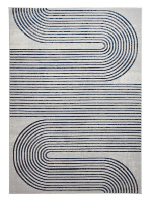 Think Rugs Apollo Swirl Blue Metallic Rug | Home | George at ASDA