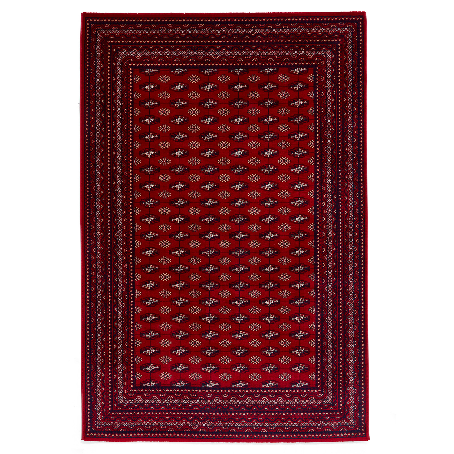 George Red Think Rugs Dubai Traditional Border Rug