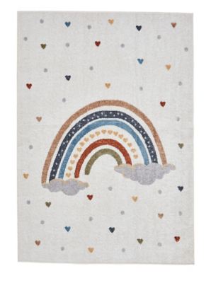Think Rugs Vida Machine Washable Kids Rainbow Rug | Home | George at ASDA