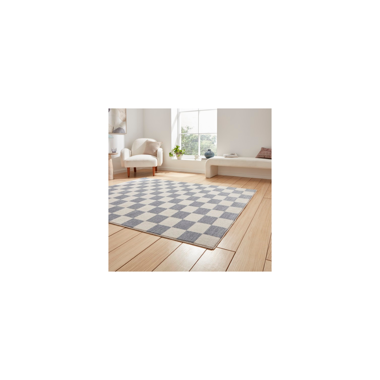George Grey Think Rugs Baltimore Checkerboard Rug