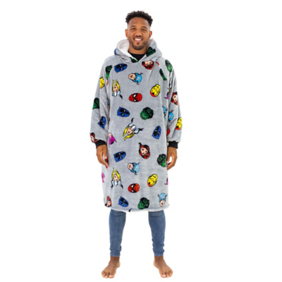 Large Marvel Comics Hugzee Hooded Wearable Fleece Home at ASDA