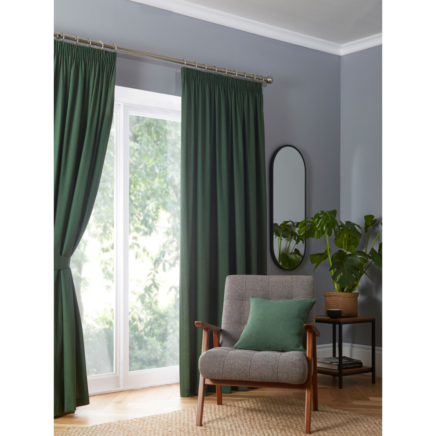 George Green Fusion Dijon Bottle Blackout Pencil Pleat Curtains
