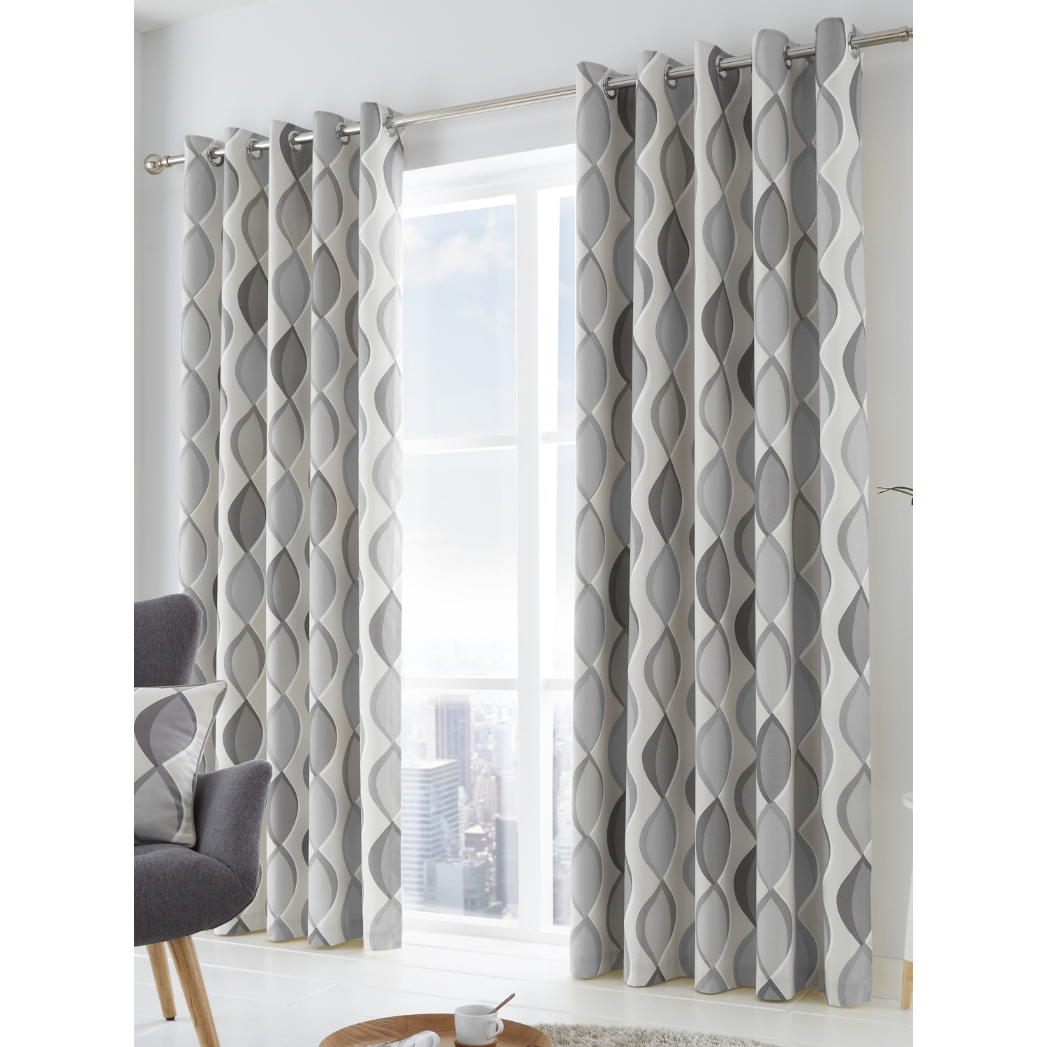 George Grey Fusion Lennox Eyelet Curtains