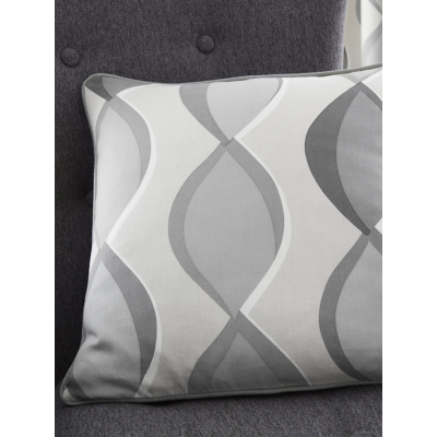 Fusion Lennox Filled Cushion in Grey  | TJ Hughes