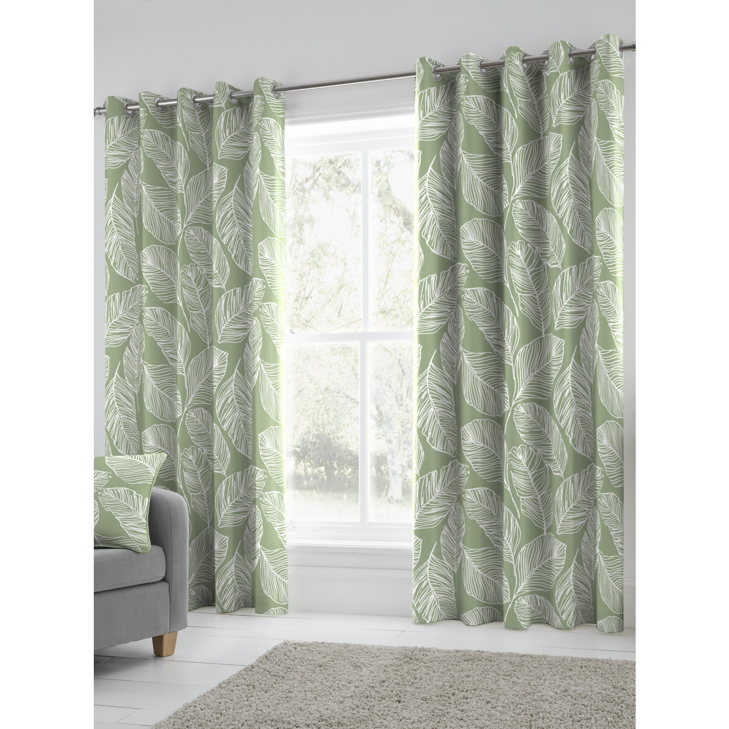 George Green Fusion Matteo Eyelet Curtains