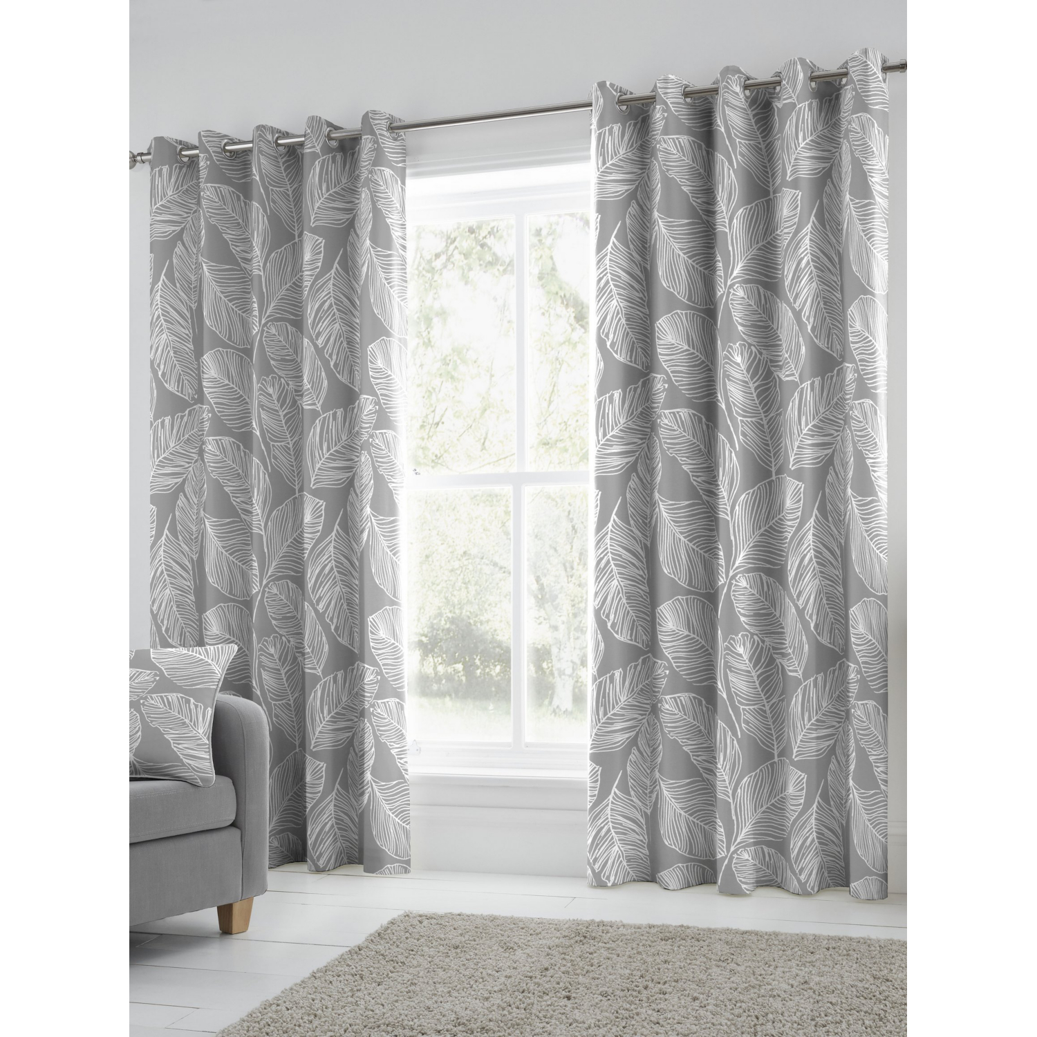 George Grey Fusion Matteo Eyelet Curtains