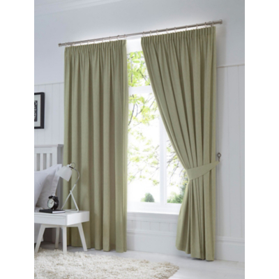 George Green Fusion Dijon Blackout Pencil Pleat Curtains W 117Cm (46 Inch) X D 137Cm (54 Inch)