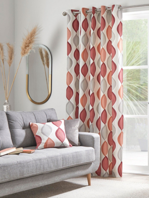 Fusion Lennox Spice Eyelet Curtains Home at ASDA