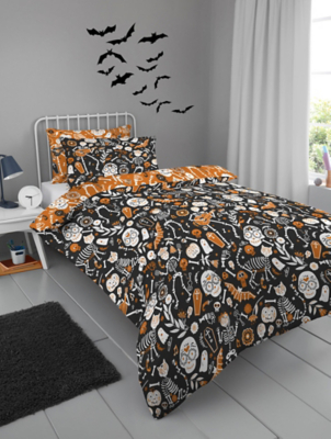 Bedlam Day of the Dead Glow in the Dark Kids Duvet Set