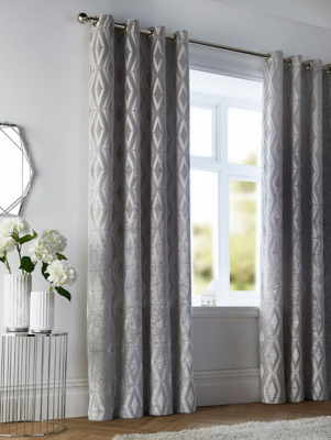 Curtina Cuscino Quadrato In Jacquard Di Velluto – 43x43 Cm, Colore Argento, Con Imbottitura, Motivo Geometrico Elegante
