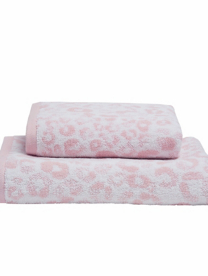 Asda Groceries Asda Cow Print Towels Fusion Bathroom Blush Animal