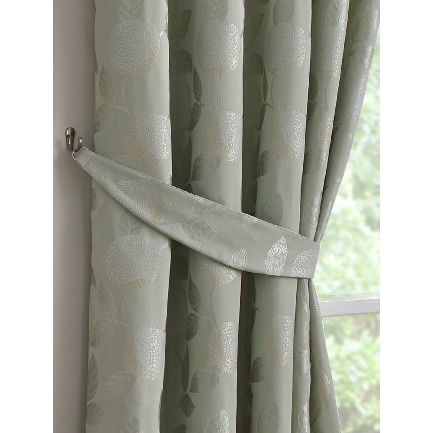 Curtina Unisex Green 'Bramford' Pair Of Curtain Tiebacks In - Image 4