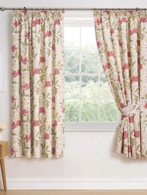 Dreams & Drapes Design Sandringham Hand Painted Pair of Pencil Pleat
