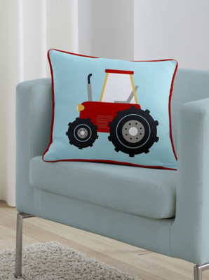 Bedlam Farmyard Friends Kids Cushion Cover in Blue