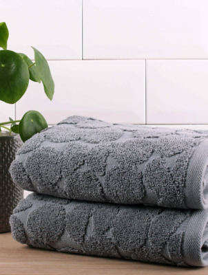 Fusion Bathroom Grey Ingo Towel Range | Home | George at ASDA