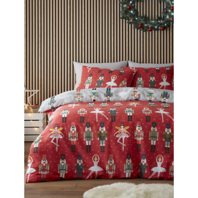George Red Fusion Christmas Nutcracker Duvet Cover Set