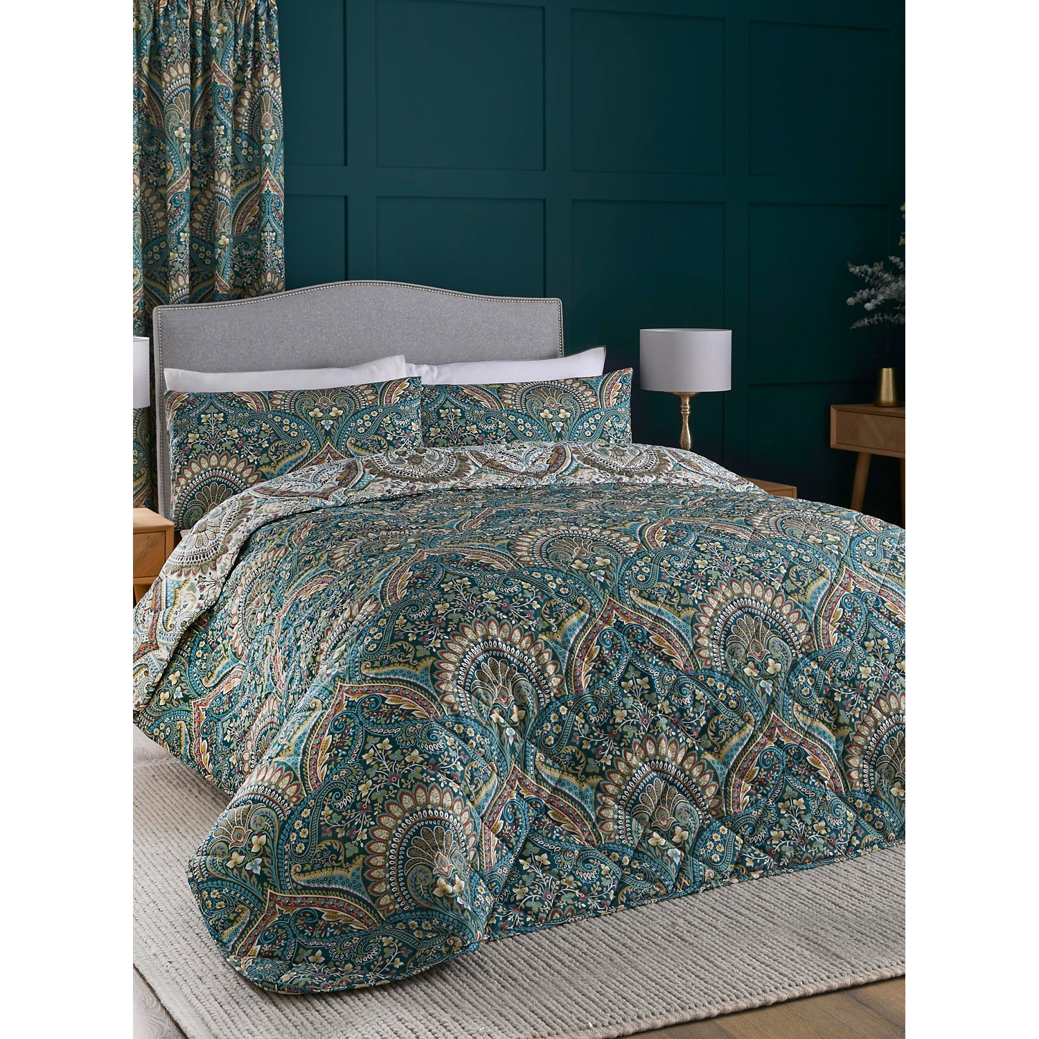 George Teal Dreams & Drapes Palais Quilted Bedspread - 195 X 230Cm