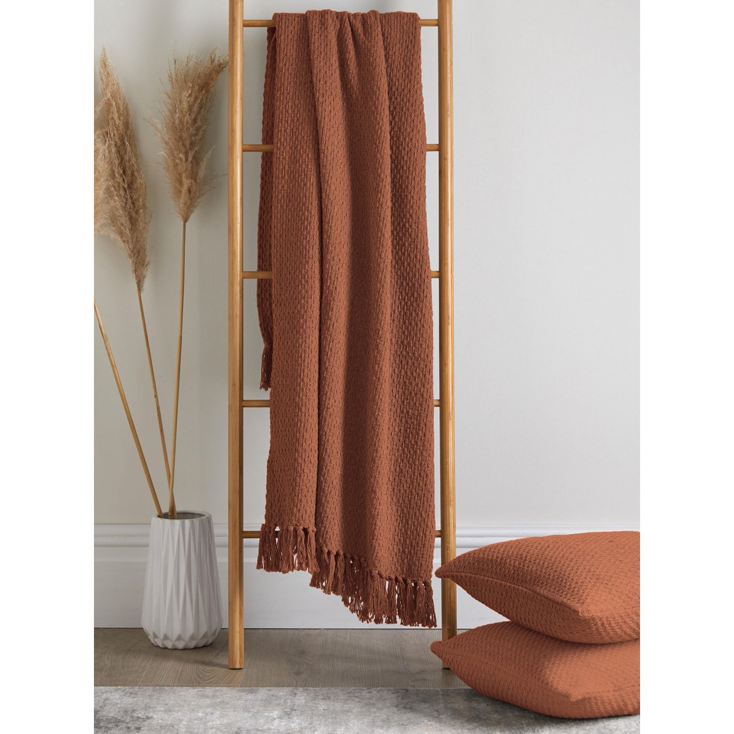 George Terracotta Drift Hayden Throw - 130Cm X 180Cm