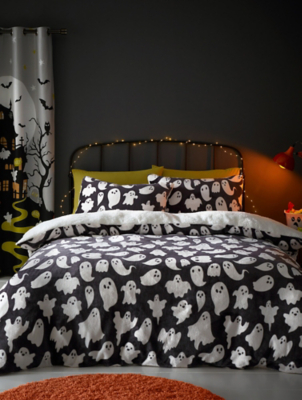 Bedlam Spooky Ghosts Super Soft Fleece Kids Duvet Set Home