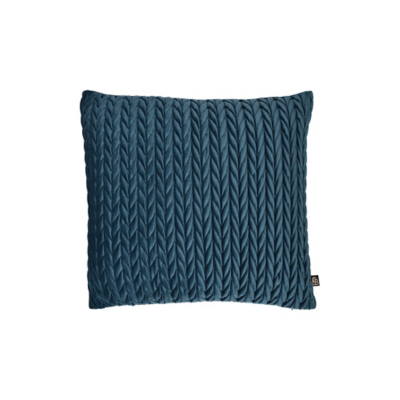 Laurence Llewelyn-Bowen 'Amory' Luxury Quilted Textured Cushion in Teal | Size: 43cm x 43cm