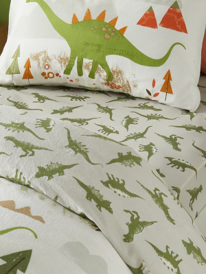 Bedlam Dino Fitted Sheet in Green Home at ASDA