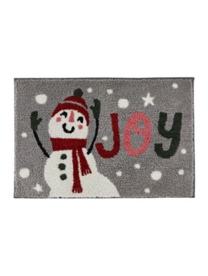 Fusion Christmas Snowman Bath Mat Home at ASDA
