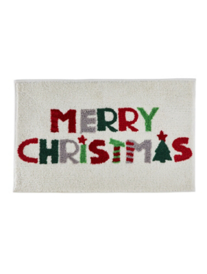 Fusion Christmas Merry Christmas Bath Mat Home at ASDA