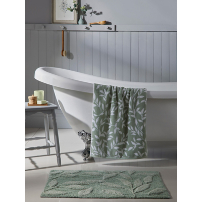 George Dreams & Drapes Bathroom Sandringham Towel Range in Sage - Sage Green