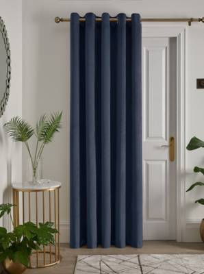 Laurence Llewelyn-Bowen Navy Montrose Single Panel Eyelet Door Curtain