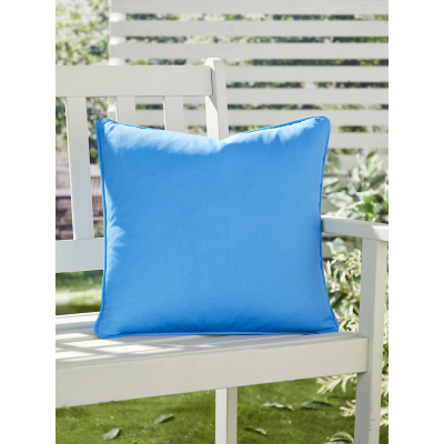 Fusion Plain Dye Filled Cushion in Blue  | TJ Hughes