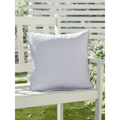 Silver Plain Dye Outdoor Cushion (43cm x 43cm) - One Size / Grey
