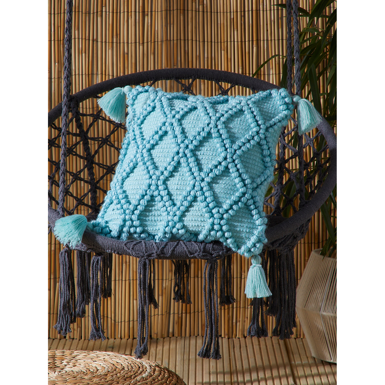 George Duck Egg Drift Alda Outdoor Filled Cushion